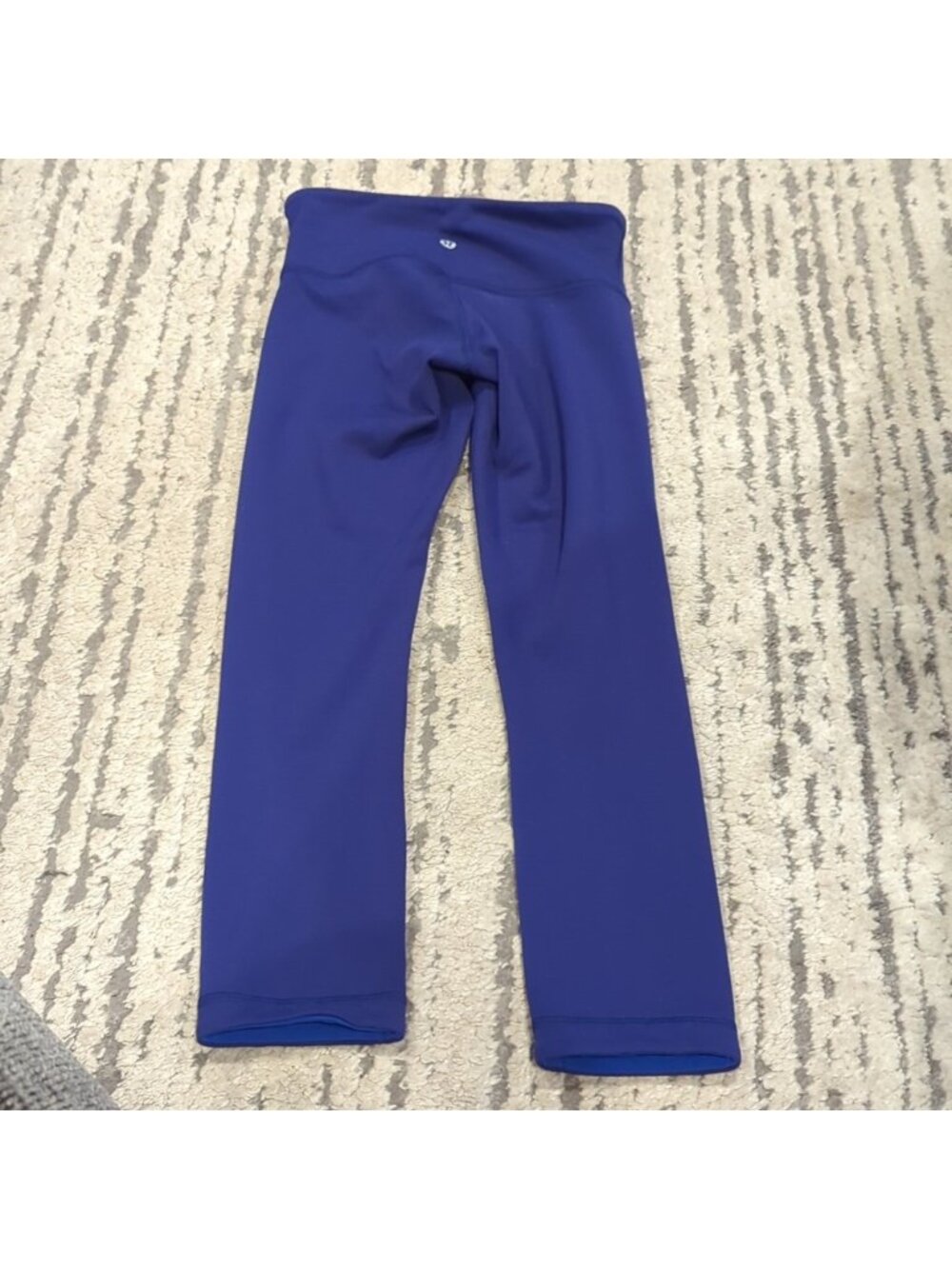 Lululemon Wunder Under Crop III (Reversible) Emperor Blue / Sapphire Blue - Picture 8 of 12